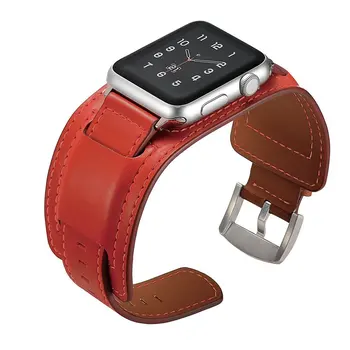 

for 3842mm,iwatch Band Apple Watch Genuine Leather Band Buckle Cuff Bracelet Wrist for Apple Watch Series 3 Series 2 Series 1