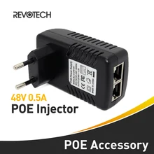 Активный POE Инжектор адаптер питания PSE выход DC48V 0.5A мощность по Ethernet 4 и 5(+), 7 и 8(-), ЕС вилка