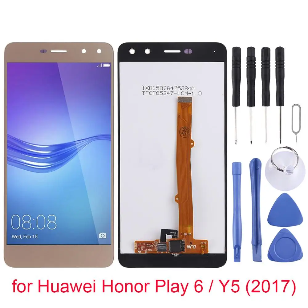 5 0 ″для huawei Honor Play 6 ЖК-экран и дигитайзер полная сборка для 6/Y5 (2017) Запасные части |