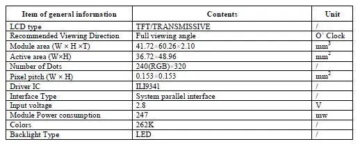 Ips 2,4 дюймов 39PIN 262K SPI TFT ЖК-дисплей Цвет Экран ILI9341 Водительская подушка безопасности 240(RGB)* 320 8/16Bit Интерфейс