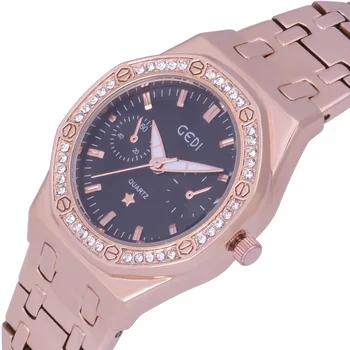 

2018 Luxury watch women Stainless Steel Quartz-watch dress watches Women Lady Rose gold Sliver Female Clock Relogio Feminino