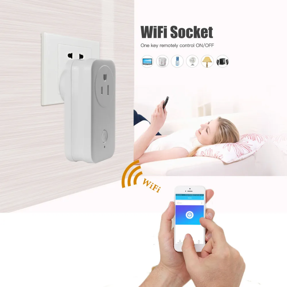 Najtaniej Vstarcam bezprzewodowe inteligentne gniazdo WiFi wtyczka praca z Amazon Alexa Echo Google Home Apple HomeKit zdalnego sterowania na