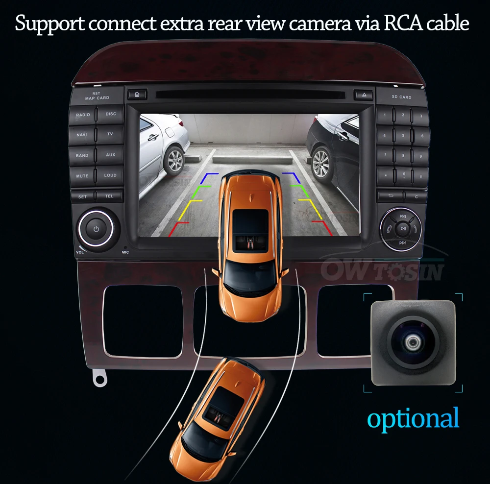 Best Owtosin Car Radio Multimedia Video Player Navigation GPS Android 9.0 For Mercedes-Benz S-Klasse W220 S280 S320 S500 S600 S65AMG 10