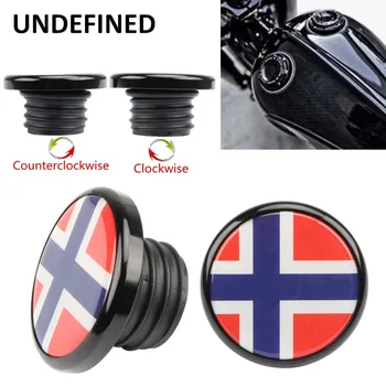 

Black Gas Fuel Tank Cover Brazil Flag Vented Left Non-Vented Cap for Harley Sportster XL1200 XL883 Road King FXD 1996-2018 2017