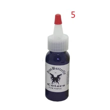 Сливовый фиолетовый цвет набор чернил для тату бутылка 30 мл(1 унции) Перманентный макияж чернила Косметическая краска набор 5 шт./партия