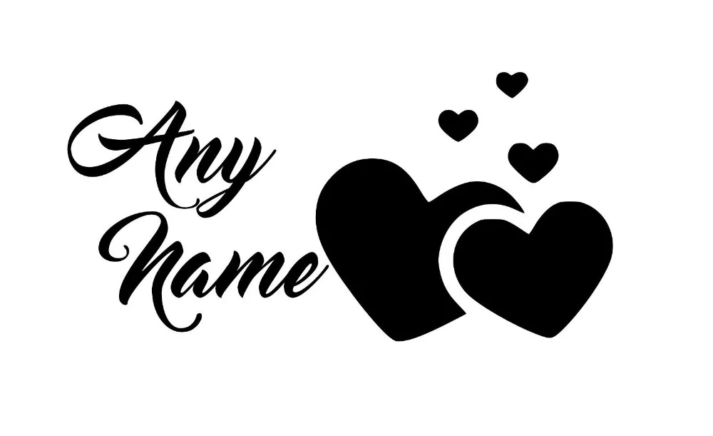 Custom made Personalized Name Love Vinyl Wall Sticker Art Kids Nursery