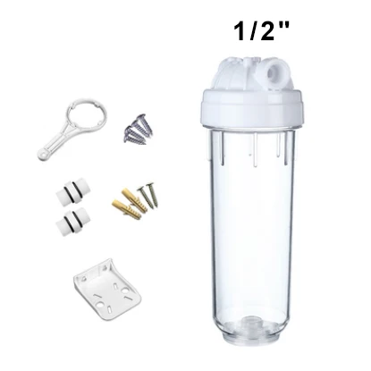 Фильтр Warter части бутылки фильтра для воды 10 ВКН высокий 1/" 1/2" соединитель очиститель обратного осмоса RO система с аксессуарами пластина - Цвет: 07