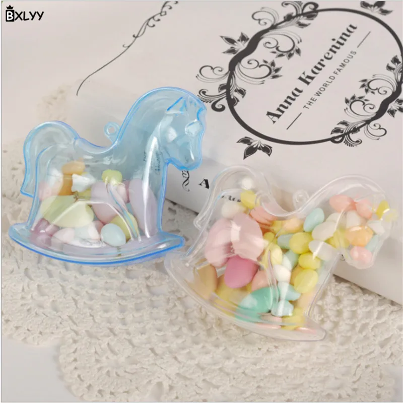 

BXLYY 6pc New Pony Candy Box Children Birthday Birthday Sugar Box Unicorn Party Supplies Halloween Christmas Gift Wedding Box.8z