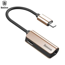 Аудио кабель для iPhone 8 7 6 сплиттер кабеля для iPhone до 3,5 мм Jack адаптер для iPhone Aux кабель iOS 11