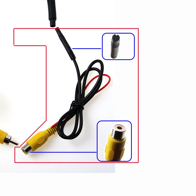 Haisunny 4 контактный разъем RCA штекер конверсионной линии только Поддержка NTSC Системы для видеорегистратор зеркало с монитором