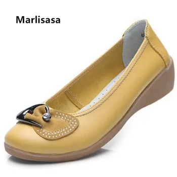 

Lady Classic High Quality White Slip on Flat Shoes Women Fashion Sweet Anti Skid Leather Shoes Cool Shoes Zapatos De Mujer G2132