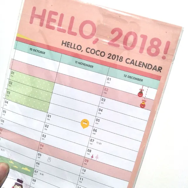 year 2018 365 days drawing daily life countdown wall calendar