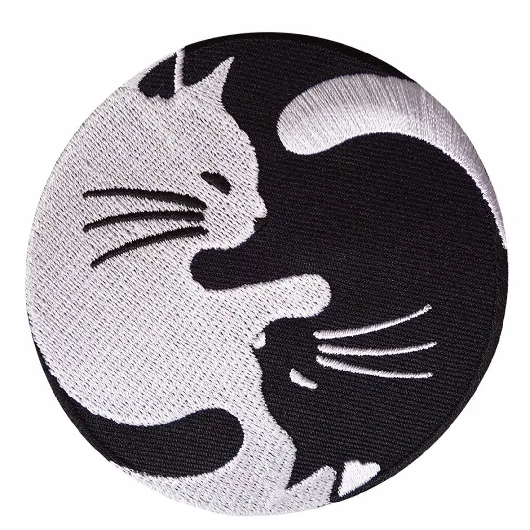 Le Plus Nouveau Chat Noir Blanc De Yin Yang Cousent Le Fer Sur L Applique De Tissu De Jean De Chapeau D Insigne De Correction 80mm 80mm Aliexpress Le Plus Nouveau Chat Noir Blanc De Yin Yang Cousent Le Fer Sur L Applique De Tissu De Jean De Chapeau D Insigne De Correction 80mm 80mm Aliexpress