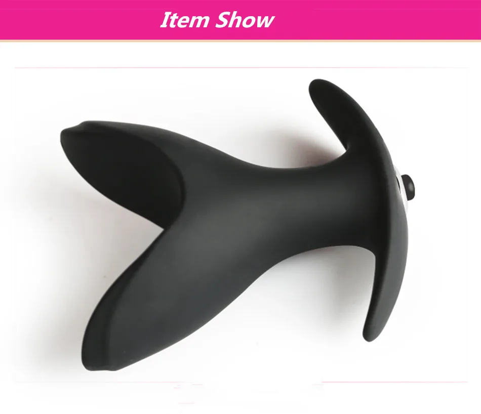 Soft Silicone V Port Anal Plug BDSM Erotic Toys,Opening Butt Anal Speculum Prostate Vibrator Sex Toys for Men Woman Gay ST488 3