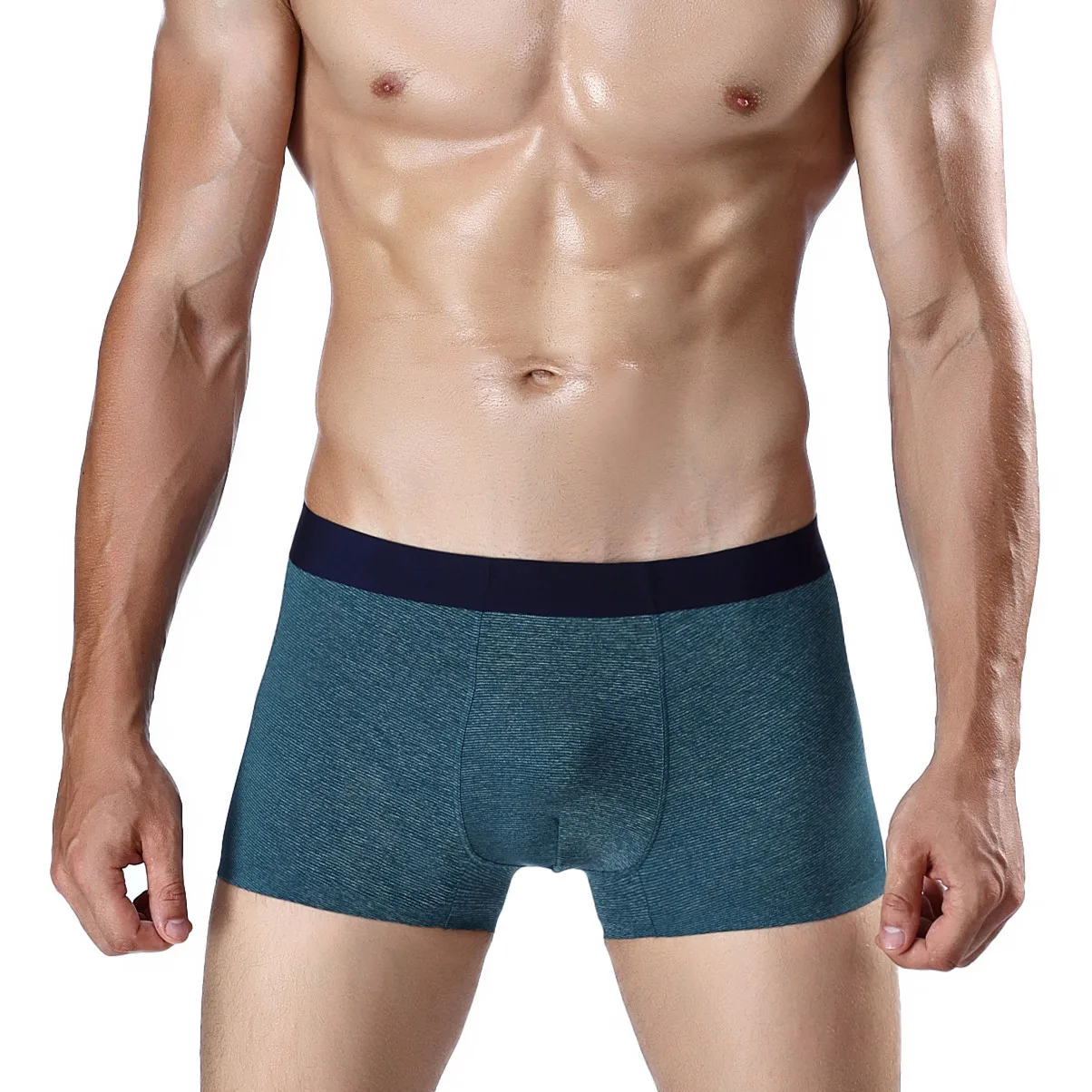 

3Pcs High Quality Soomth Ice Silk Yarn Stripes Men Boxers Male Underwear Mid-waist Modal Panties Man Underwear Soft Intimate