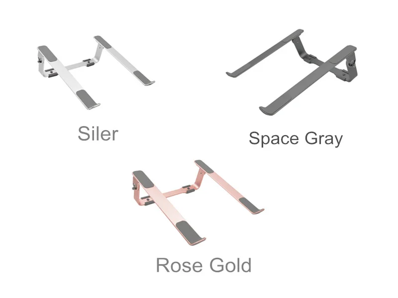 Портативный ноутбук стенд алюминиевый сплав 4 высоты/углы регулируемый ноутбук охлаждающий держатель для MacBook Air Pro 11-17 дюймов