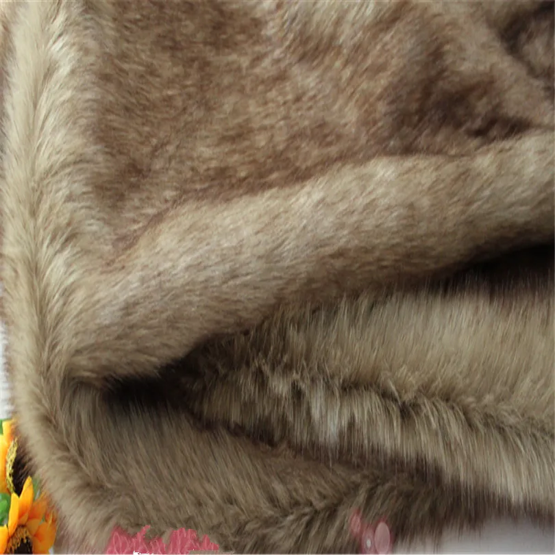 

1.5m*0.5m Palm red maojian tea plush cloth coat collars ma3 jia3 imitation fur fabric DIY