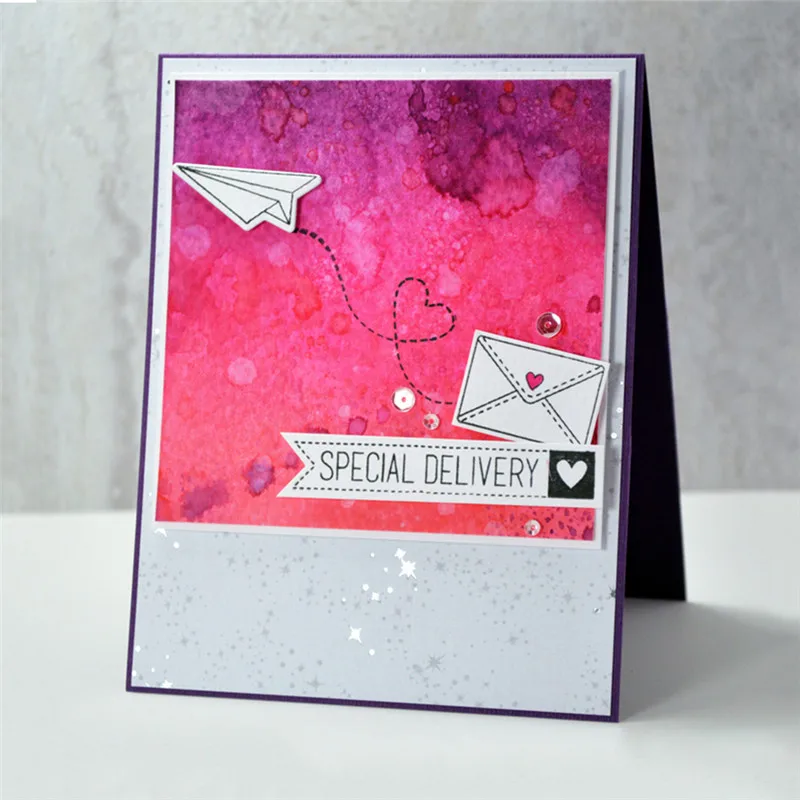 

Naifumodo 100*62mm Envelope and Paper Plane Metal Cutting Dies Scrapbooking for Card Making DIY Embossing Cuts Dies Craft