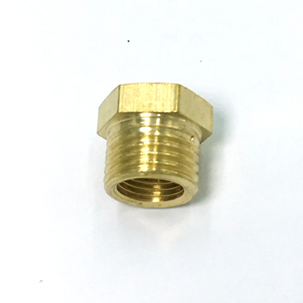 10 Pieces 1/8 Male x 1/4 Inch Brass Straight Invert Flare Female Pipe Adapter Fitting