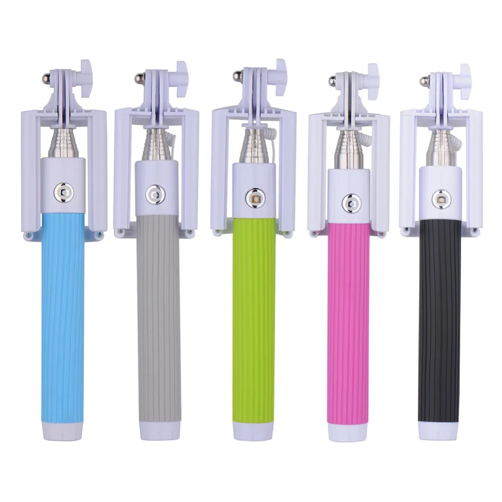 

Portable Handheld Monopod Selfie Stick 20cm-75cm Universal Smartphone Selfie Rod with Button Wired Monopod Sticks
