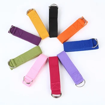 

Adjustable Sport Stretch Strap D-Ring Belts Gym Waist Leg Fitness Yoga Belt Resistance Bands