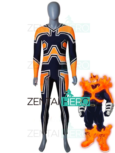新しい私のヒーロー学界エンデバーコスプレ衣装スパンデックス僕なしヒーロー学界エンデバーハロウィン衣装 Enji 轟ボディスーツ Movie Tv Costumes Aliexpress