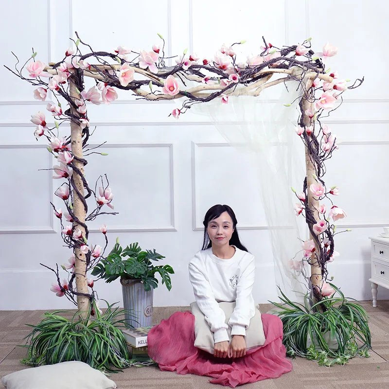 Magnolia Flowers Garland Fake Magnolia Branches Wedding