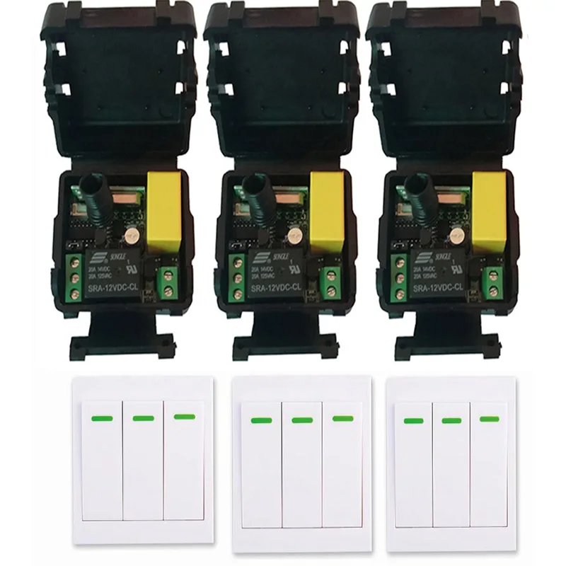 Interruptor De Luz Inalámbrico Con Mando A Distancia - Fácil Instalación, Alcance 30 M Interior, Para Bombillas LED