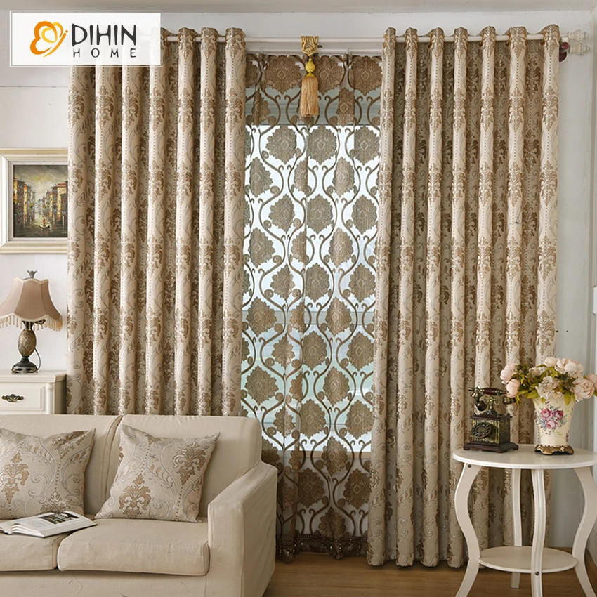 DIHIN HOME 1 PC Modern Curtains For Living Room Window Screening Ready
