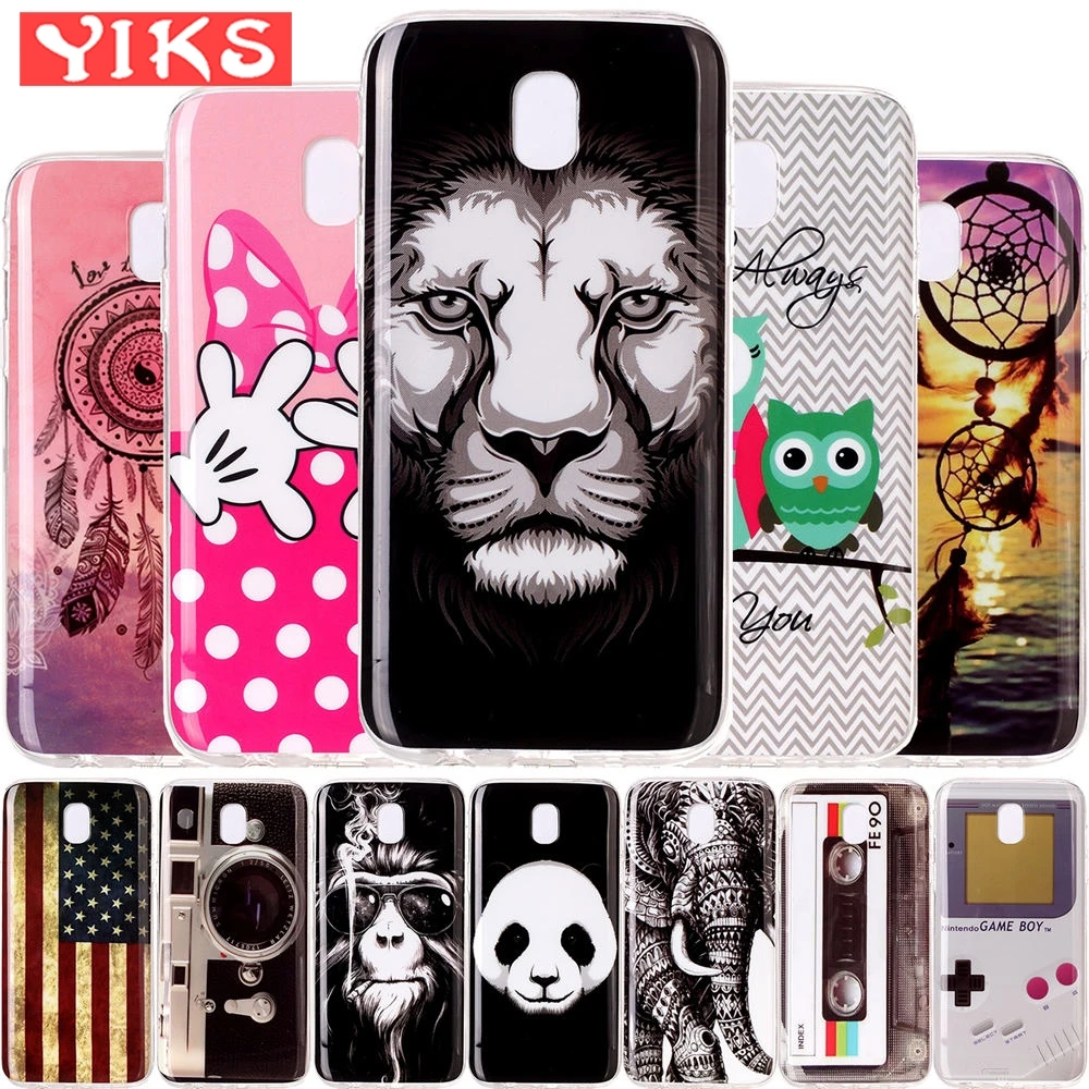 

Silicone Case For fundas Samsung Galaxy J5 2017 J530F J530 EU Version Case cover SM-J530f soft tpu cartoon painting case coque