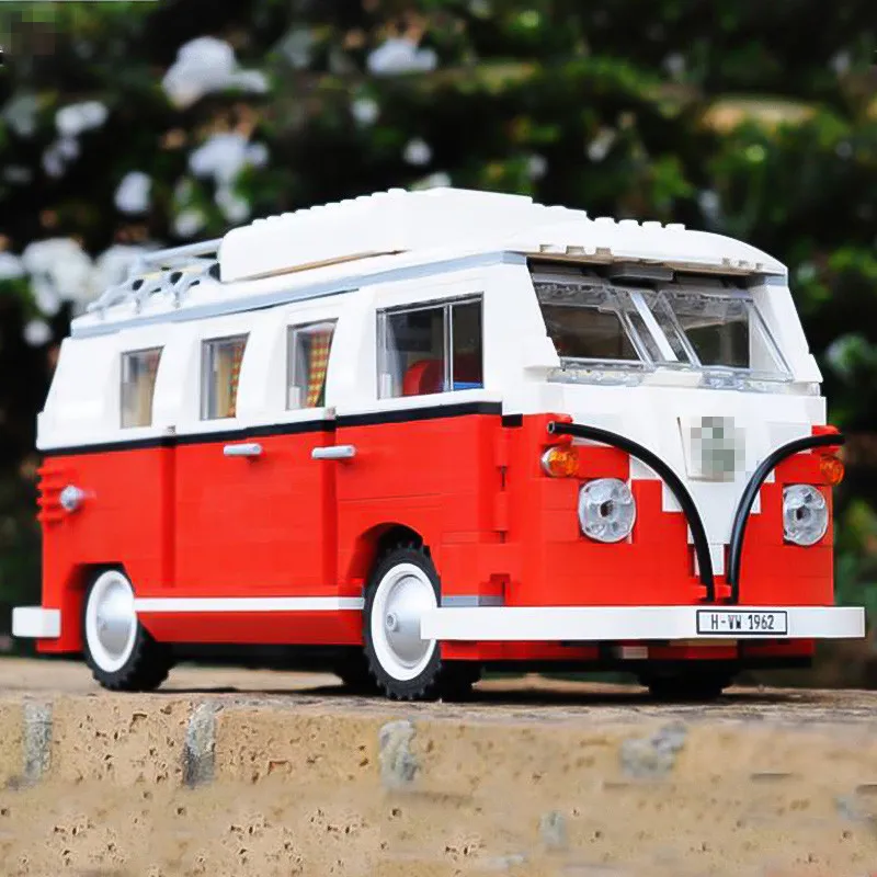 2016 New LEPIN 21001 1354Pcs Volkswagen T1 Camper Van Model Building Kits Bricks DIY Blocks Toys Compatible 10220 Children Gift In From