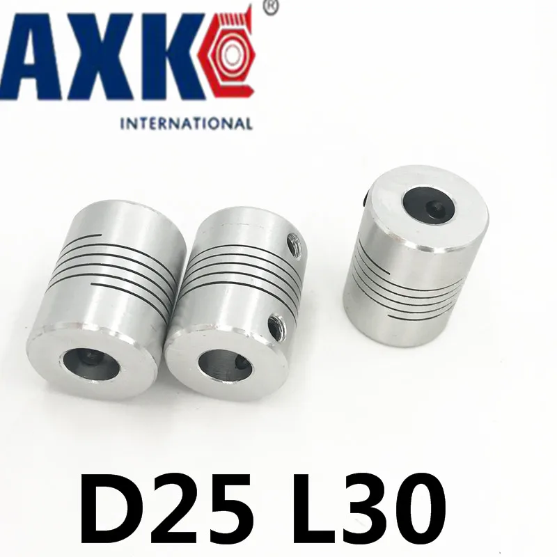 

2pcs 8x12.7mm Shaft Coupler Flexible Coupling 8mm To 12.7mm D25 L30 For 3d Printer Stepper Motor