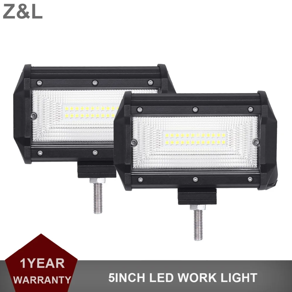 

5INCH LED Work Light Offroad 12V 24V Auto Car SUV ATV Floodlight Pickup Trailer Truck Wagon Night Auxiliary Driving Parking Lamp