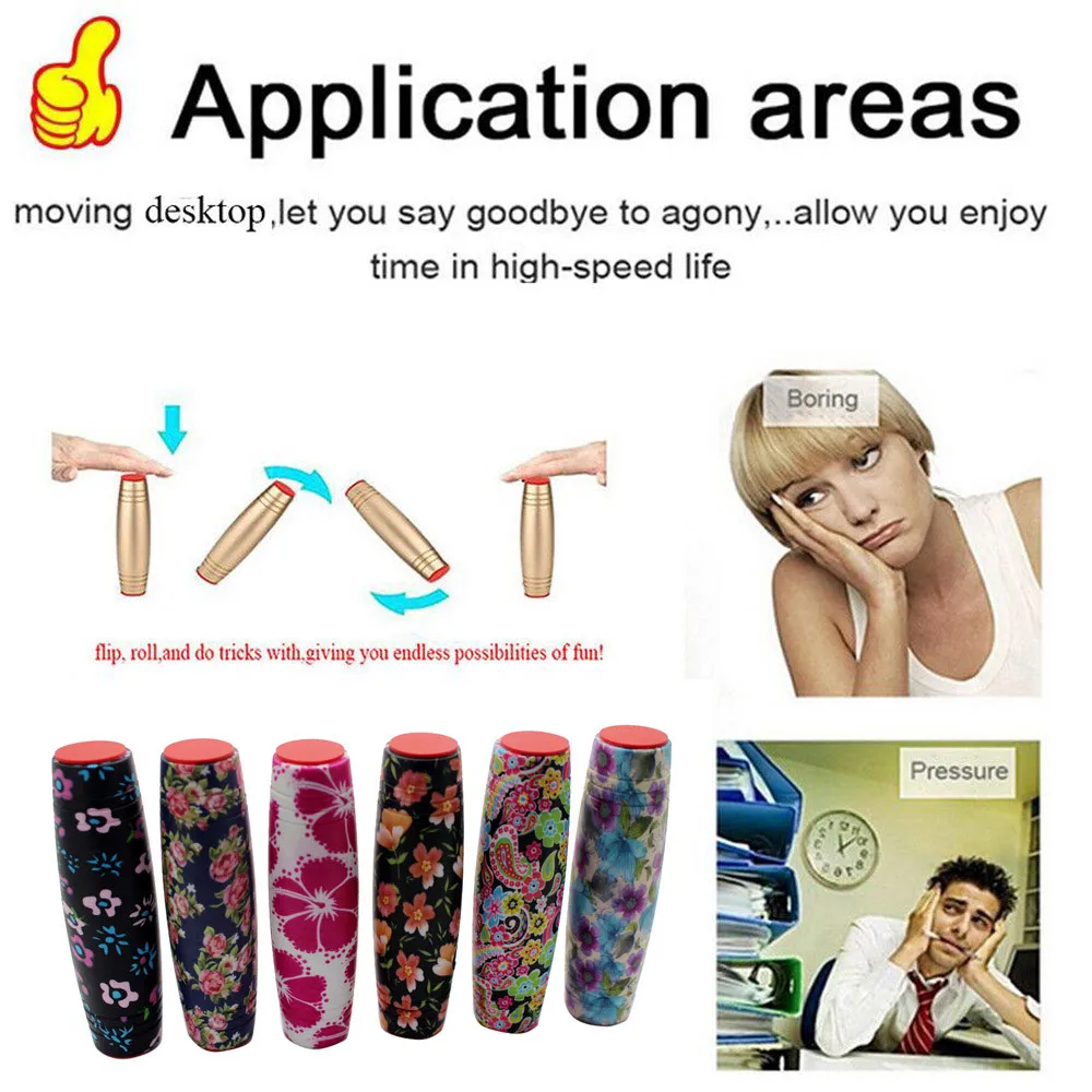 

MUQGEW 2017 New Arrival Rollver Desktop Flip Toy Fidget Stick Relieve Stress Improve Focus Anti Stress galaxie Toys