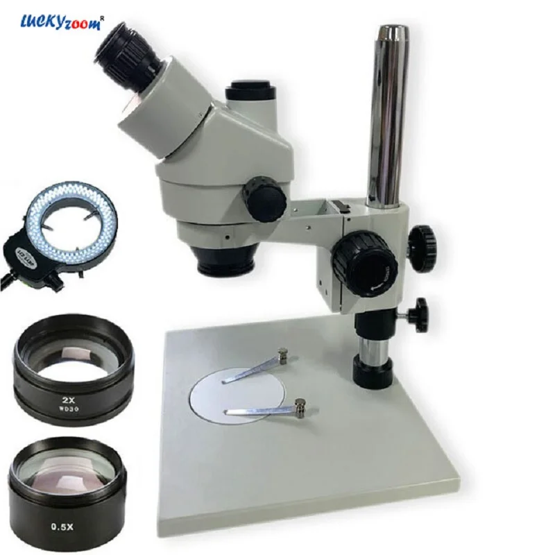 

3.5X-90X Trinocular Stereo Microscope Large Stand Soldering Microscope Stereo Mikroskop Smartphone Repair Microscopio Trinocular