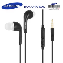 Черные наушники samsung EHS64 3,5 мм, наушники-вкладыши с микрофоном, проводная гарнитура для samsung Galaxy S8, поддержка официального тестирования