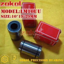 ZOKOL LM10 UU teniendo LM10UU rodamiento de movimiento lineal 10*19*29mm
