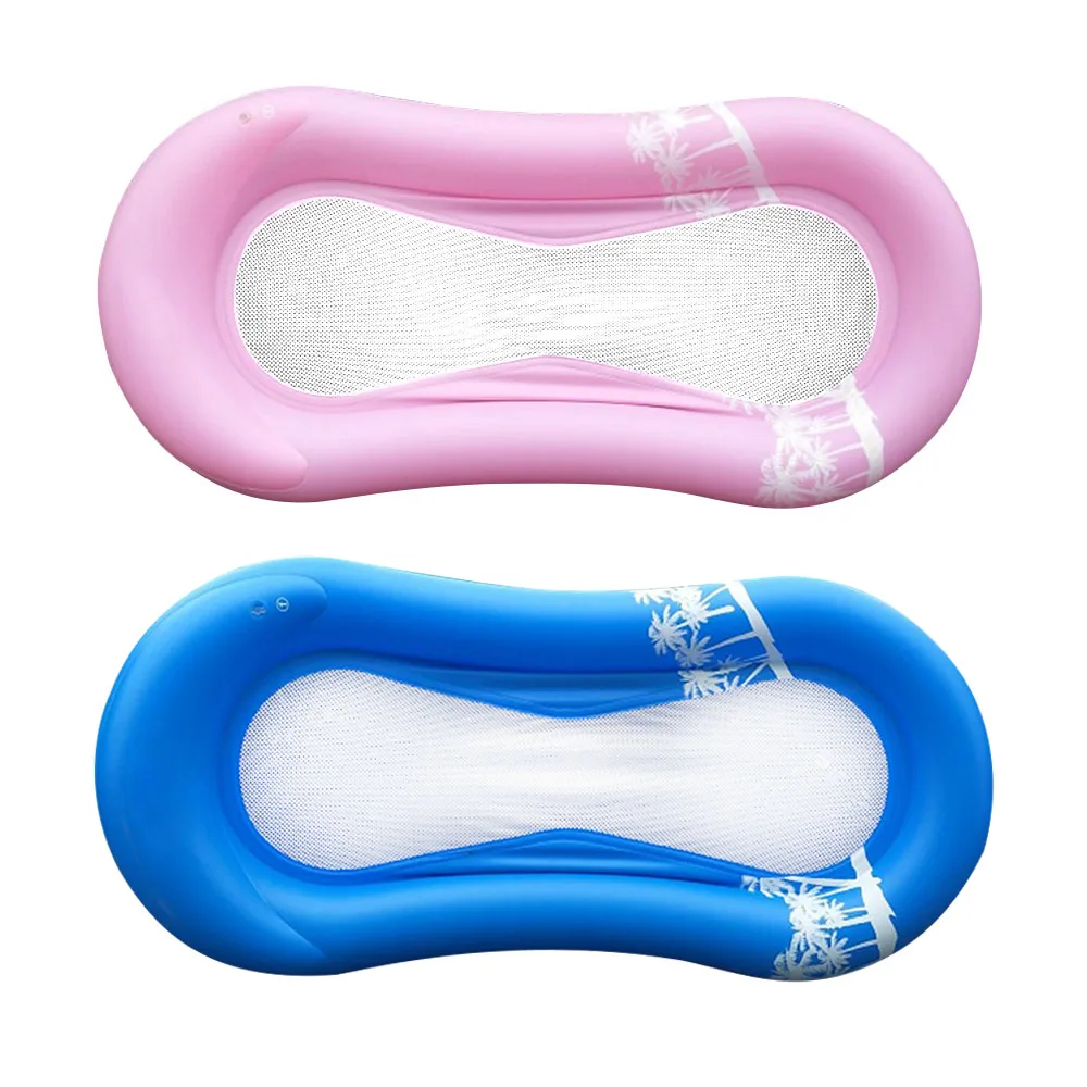 Best 2019 New Inflatable Floating Water Bed Mesh Bottom Water Hammock Lounge Chair Swimming Pool