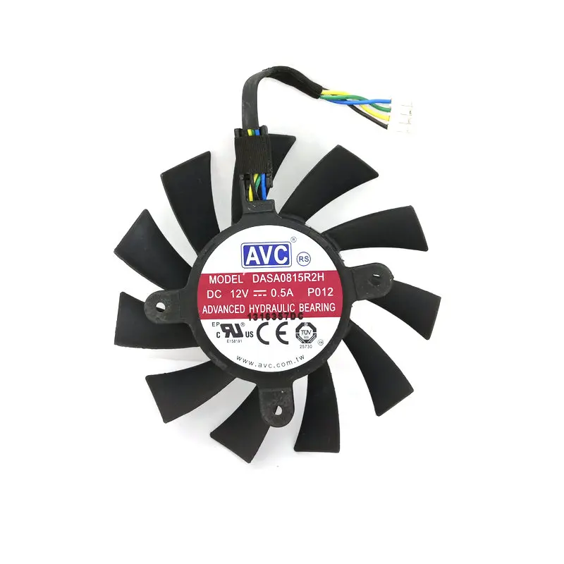

Оригинальный вентилятор Охлаждения видеокарты AVC DASA0815R2H P012 12 В постоянного тока 0,5 А