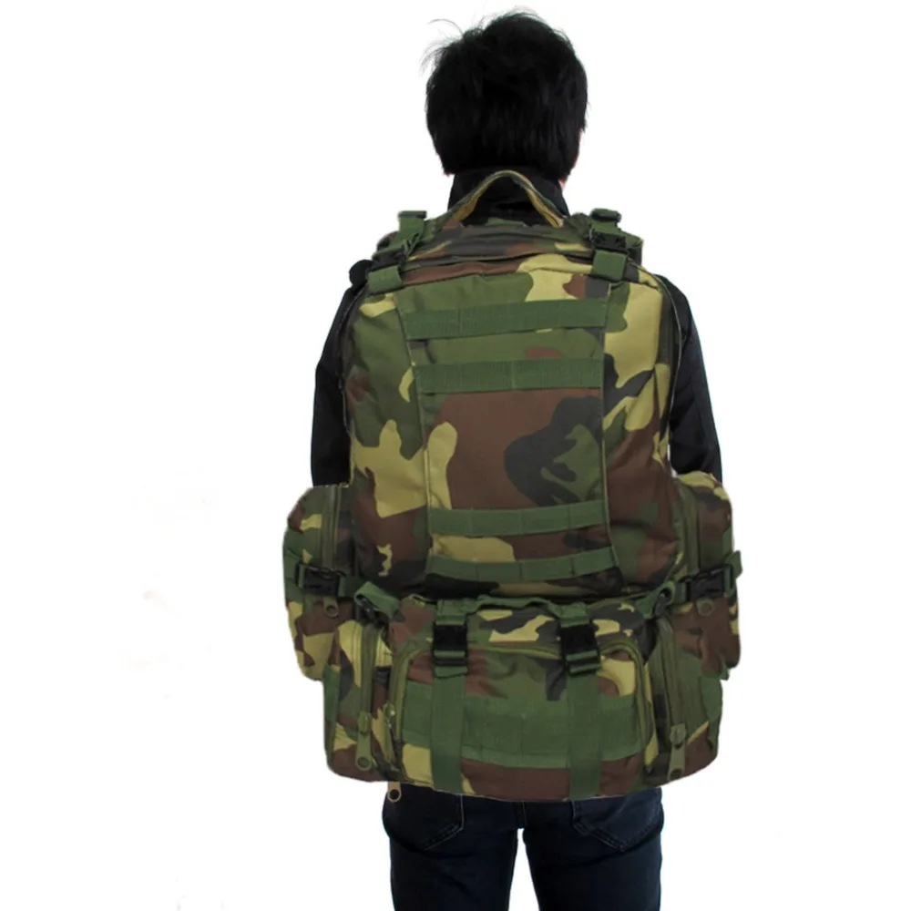 

2018 100% New 50L Outdoor Sports Tactical Backpack Camping Men's Military Bag For Cycling Hiking Climbing Large Rucksacks Bags