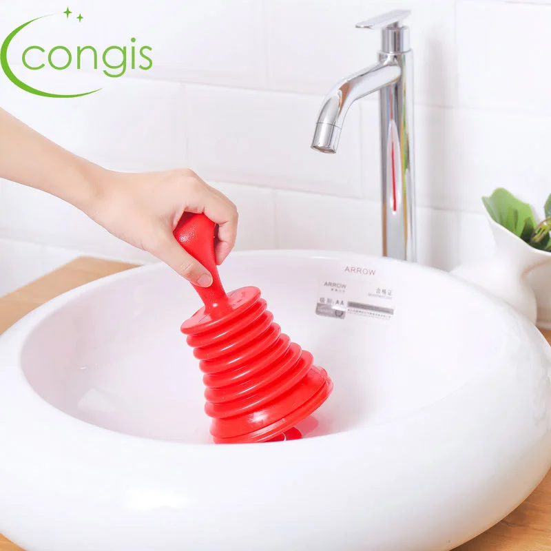 

Congis Household Powerful Sink Drain Pipe Pipeline Dredge Suction Cup Toilet Plungers Drain Cleaners Kitchen Kit Sewer Filter