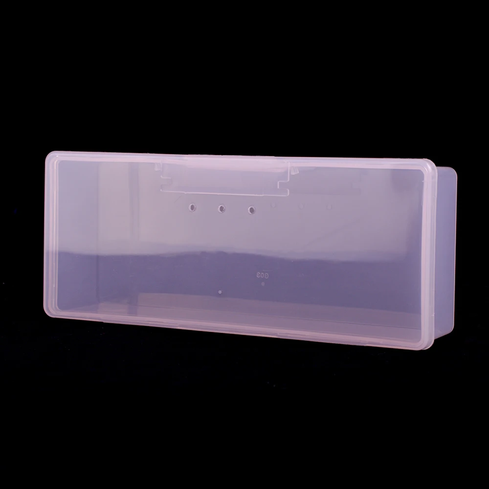1 шт. пластиковая розовая коробка для хранения инструментов для дизайна ногтей, Стразы для ногтей, украшения, буферные пилочки, чехол, аксессуары для макияжа CH145