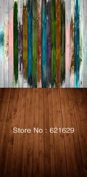 

Colored wood strips 10'x20' CP Computer-painted Scenic Photography Background Photo Studio Backdrop DT-SL-105