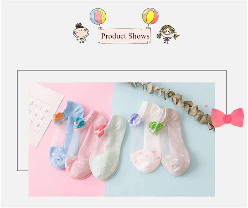 От 1 до 12 лет Детские носки новые летние хлопковые тонкие дышащие сетчатые носки для маленьких девочек, модные эластичные мягкие носки для новорожденных