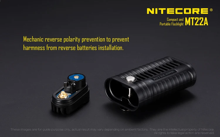 NITECORE 3 цвета MT22A 260 люмен CREE XP-G2(S3) светодиодный свет Вес Палм-Размер Портативный фонарик для использования вне помещений Пеший Туризм