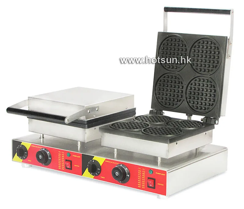 Free Shipping Commercial Non stick 110V 220V Electric Dual Mini Round