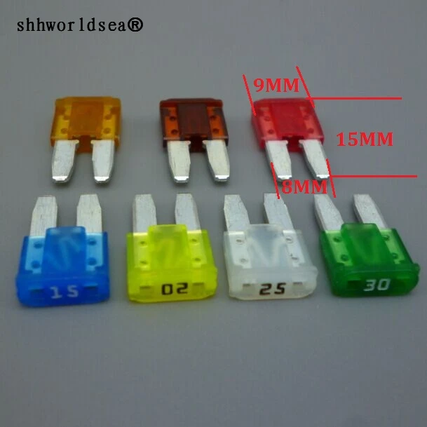 Shhworldsea 5 шт. Micro2 ATR Автомобильные предохранители в ассортименте 5A 7.5A 10A 15A 20A 25A 30A