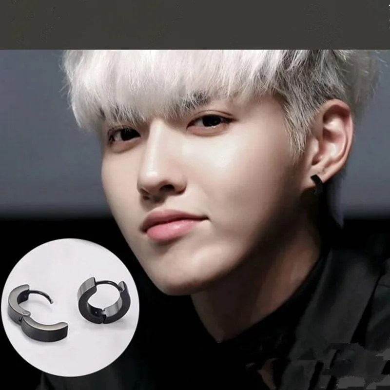 

1pcs KPOP Bangtan Boys Earrings Hot Lucifer Style 316L Stainless Steel Men And Women Earrings Accessories