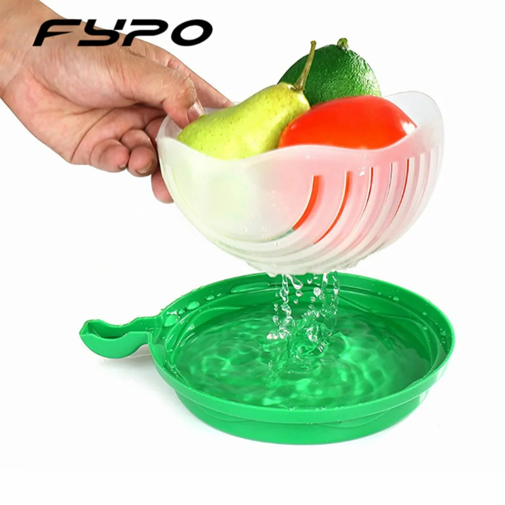 60 seconds font b salad b font cutter bowl cut fruit vegetables font b salad b