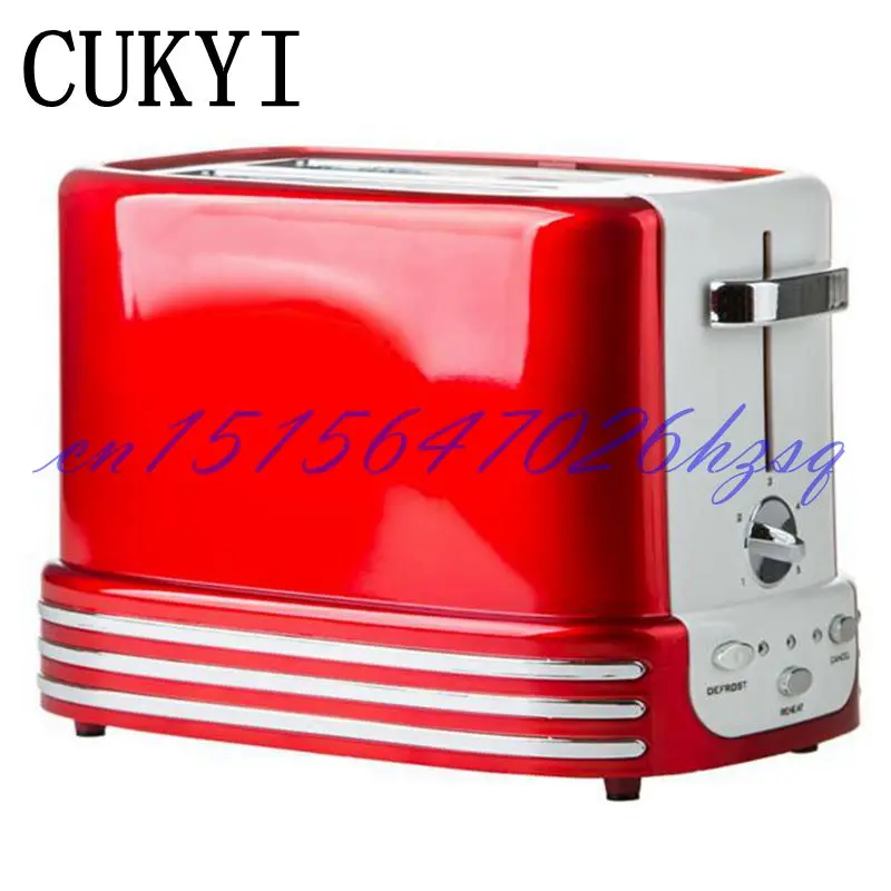 CUKYI Household 750W Toaster oven Full-automatic Electric 2 slices baking breakfast machine Bread Baking toasting machine